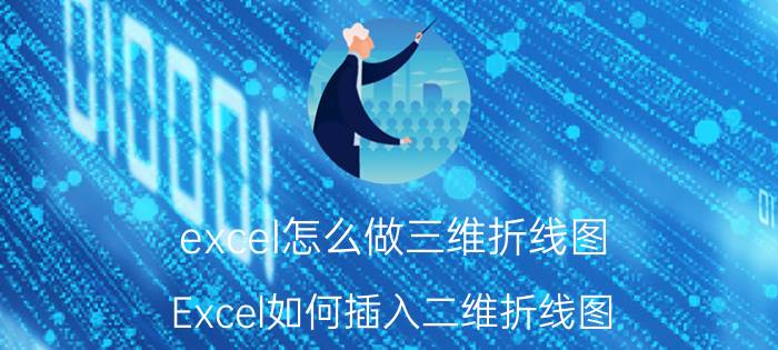 excel怎么做三维折线图 Excel如何插入二维折线图？